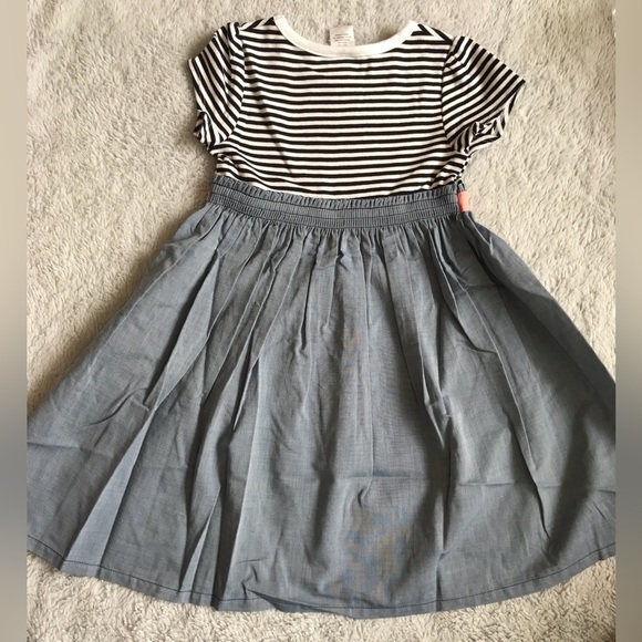 NWT Gymboree sz 4T chambray stripe dress, sz XS (4) coral cardigan, lot of 2 NEW - Picture 5 of 13